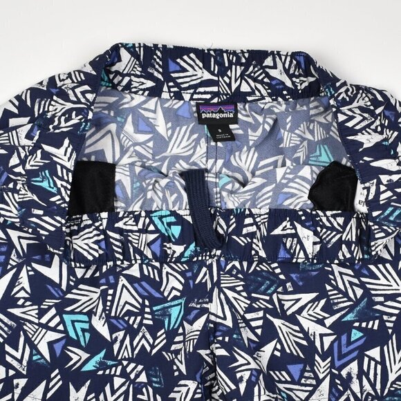 Patagonia Barely Baggies Shorts Blue Quiver and Quill Print S - Picture 3 of 5